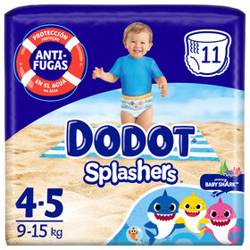 Fraldas Cueca Banho Splashers 9-15 kg T4 Dodot 11 Un