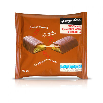 Snack De Chocolate, Caramelo E Bolacha Pingo Doce 0.35Kg