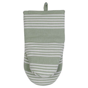 Luva Cozinha 16X28Cm Verde Riscas Kasa