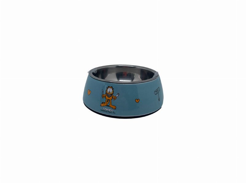 Comedouro Para Gato Garfield Em Inox