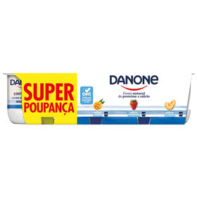Iogurte Aroma Morango, Manga E Pêssego Danone 960 gr (8 Un)