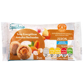Bolas Energéticas Amêndoa Recheadas Continente Equilíbrio 34 gr (2 Un)