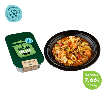 Caldeirada De Peixe Com Lula E Camarão Comida Fresca 0.9Kg