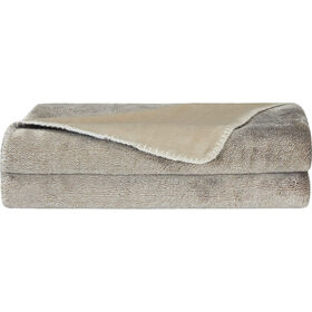 Manta Flanela 130X160Cm Taupe Kasa