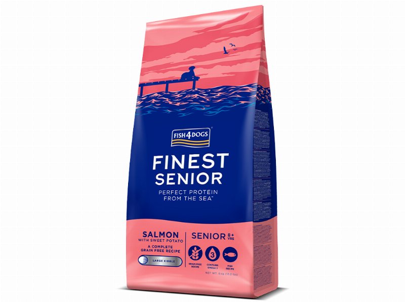 Ração Cão Sénior Fish4Dogs Salmão 6 kg