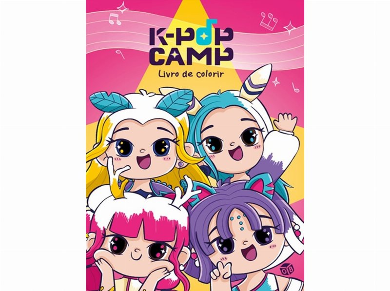 Livro K-Pop Camp - Livro De Colorir