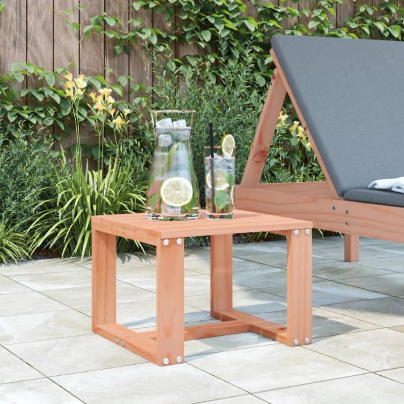 Hkh Mesa De Apoio P/ Jardim 40X38X28,5 Cm Madeira De Douglas Maciça - Marrom