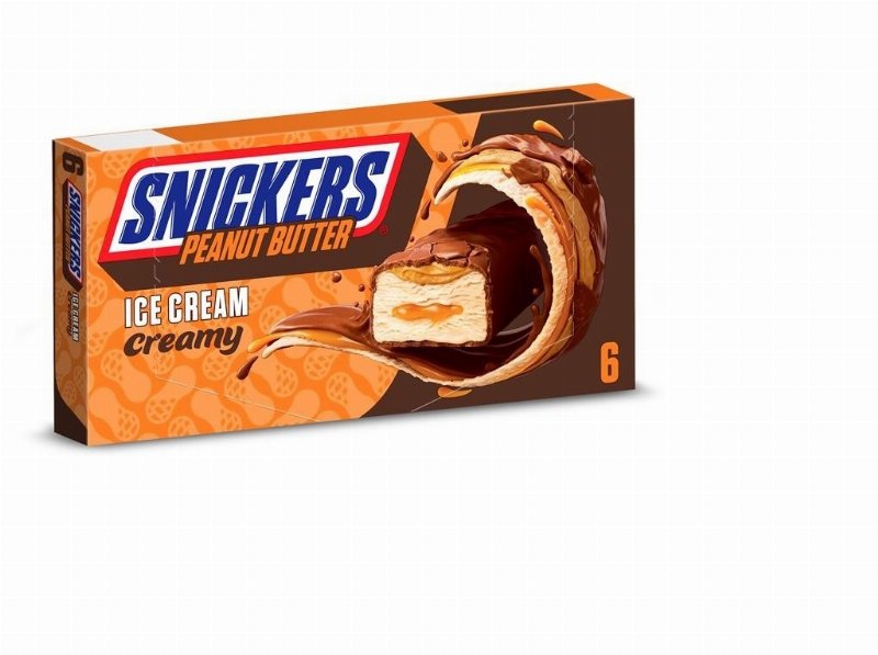 Gelado Snickers Manteiga De Amendoim 6X40 g