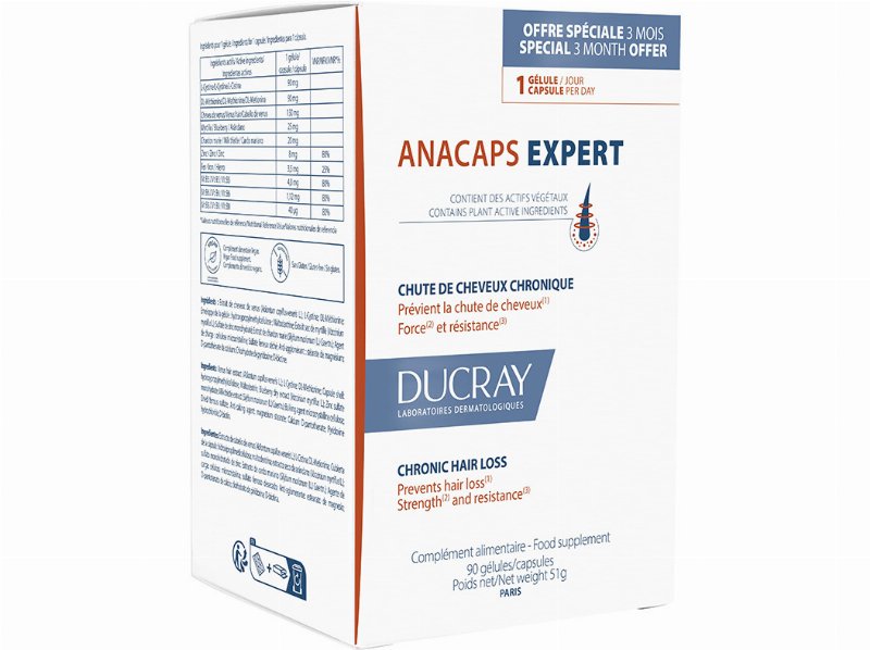 Suplemento Ducray Anacaps Expert 90Caps
