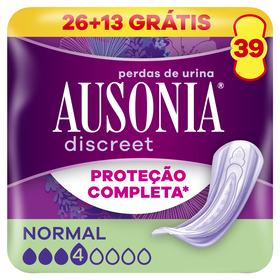 Pensos Incontinência Discreet Extra Ausonia Discreet 26 Un + 13 Un Grátis