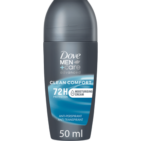 Desodorizante Roll-On Clean Comfort 72H Dove Men +Care 50 ml
