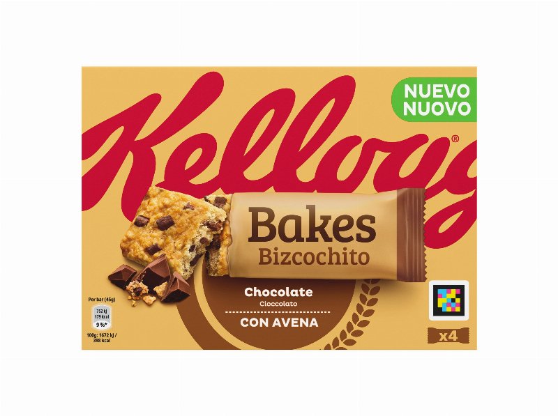 Barras De Cereais Kellogg's Biscoito Chocolate 180 g