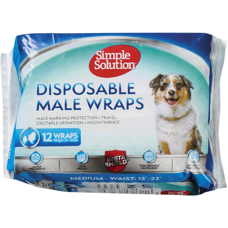Fraldas Para Cão Tamanho M 12 unidades
