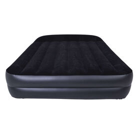Colchão Insuflável Casal 152X203Cm Com Bomba Preto Berg