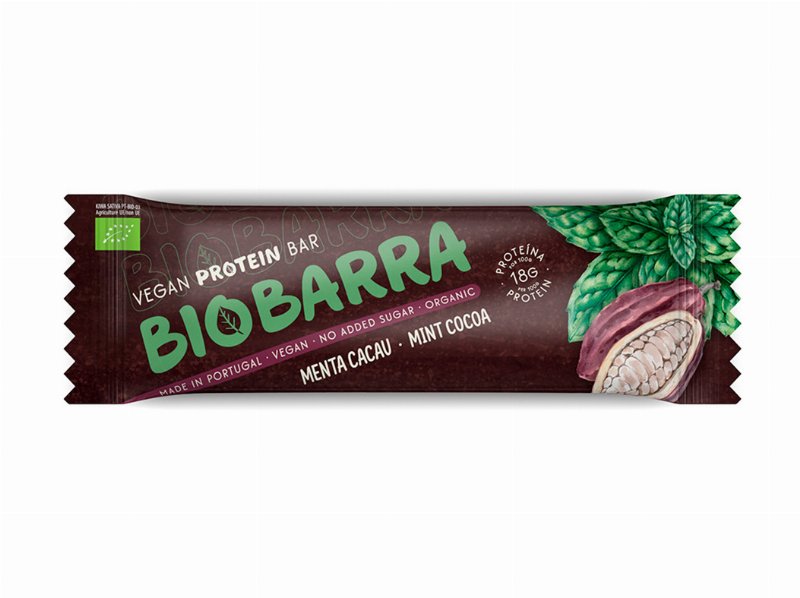 Barra Proteica (L) Biobarra Menta Cacau Bio 45 g S/Glúten