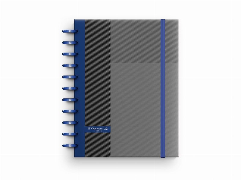 Caderno A4 Ecosmart Pautado Preto Ambar Preto 100 Folhas