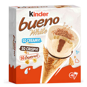 Gelado Classic Cone Chocolate Branco Kinder 248 gr (4 Un)