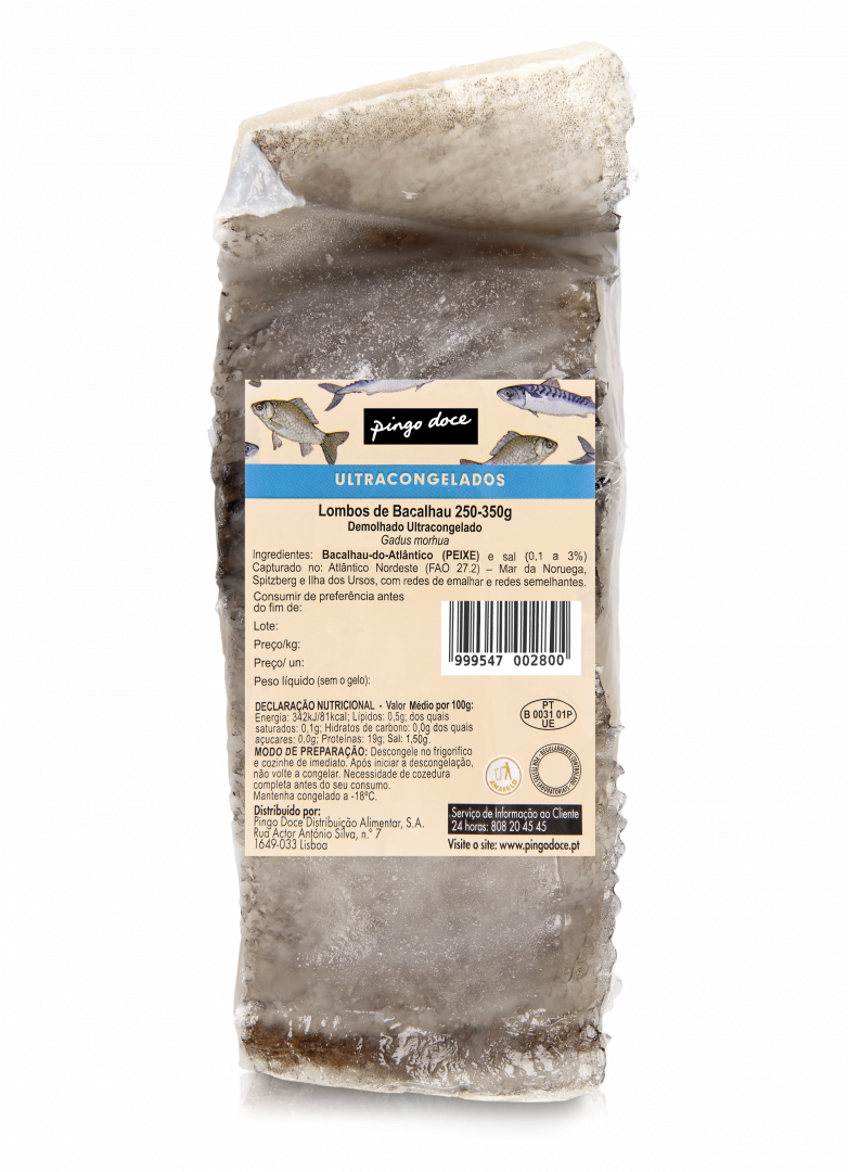 Lombo De Bacalhau Congelado Pingo Doce 0.3Kg