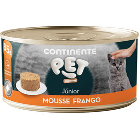 Comida Húmida Para Gato Júnior Mousse Frango Continente Pet Premium 85 g