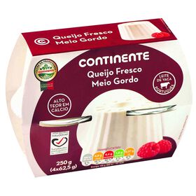Queijo Fresco Meio Gordo Longa Duração Continente