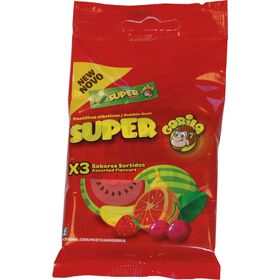 Pastilhas Elásticas De Sabores Sortidos Super Gorila 96 gr (3 Un)