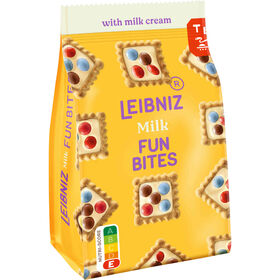 Bolachas Mini Com Cobertura De Creme Leite Leibniz 100 gr