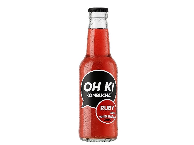 Kombucha Bio Oh K! Ruby (Morango) 330 ml