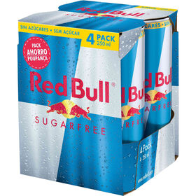 Bebida Energética Gaseificada Sem Açúcar Red Bull 4 X 25 cl