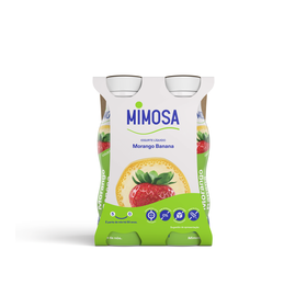 Iogurte Líquido Banana E Morango Mimosa 604 gr (4 Un)