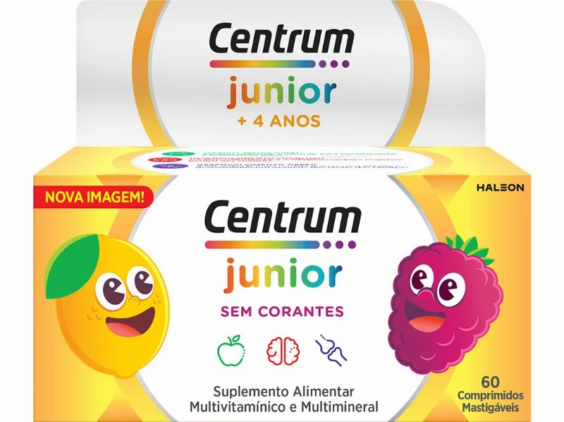 Suplemento Centrum Junior 60 Comprimidos Mastigáveis