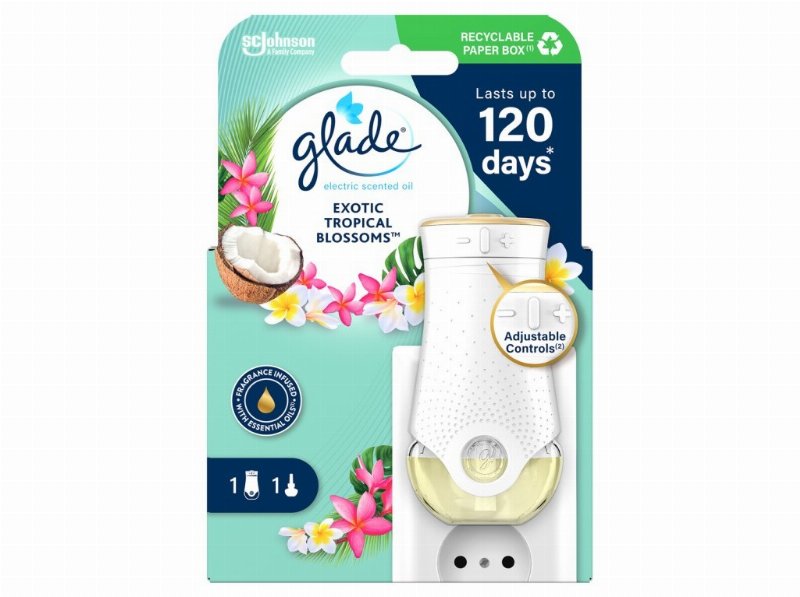 Ambientador Eléctrico Aparelho Glade Tropical 20 ml