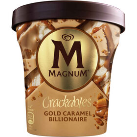 Gelado Double Gold Caramelo Billionaire Magnum 440 ml