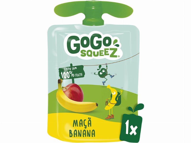 Saquetas Fruta Go Go Squeez Maçã E Banana 90 g