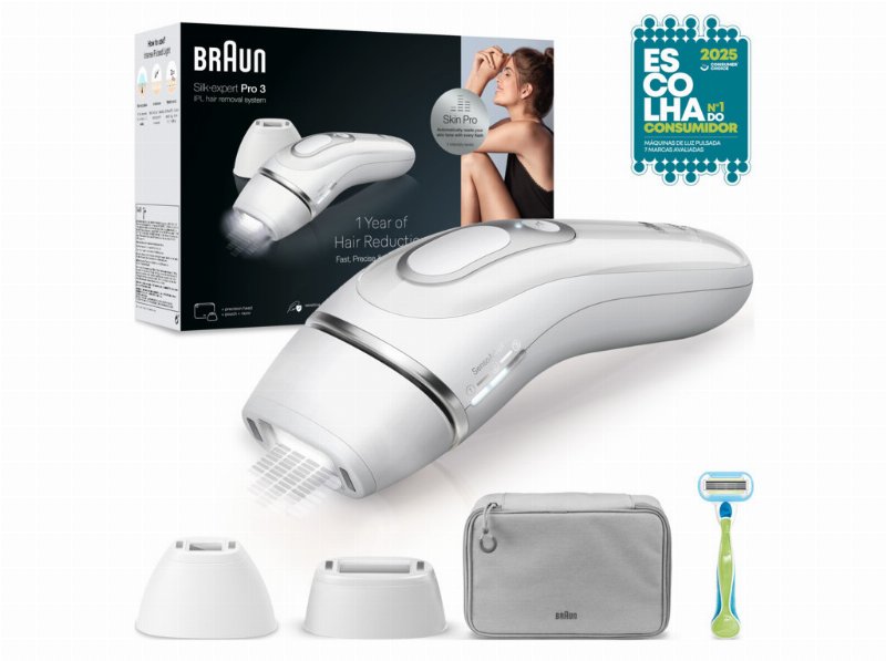 Depiladora De Luz Pulsada Ipl Braun Silk Expert Pro3 Pl3122