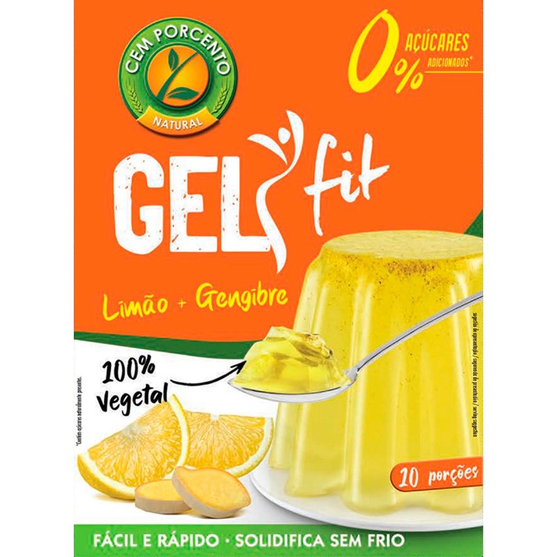 Gelyfit Sem Açúcar De Limão E Gengibre 60 g