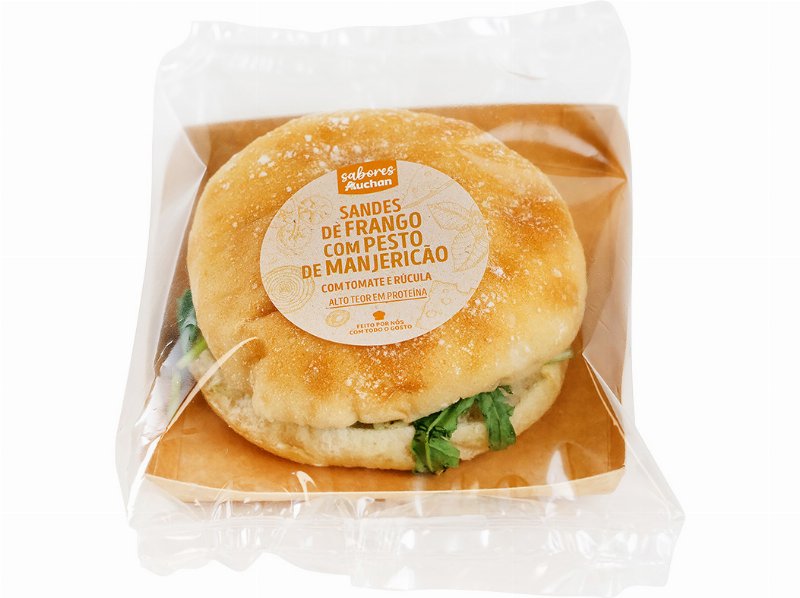 Sandes De Frango Com Pesto De Manjericão Sabores Auchan Un