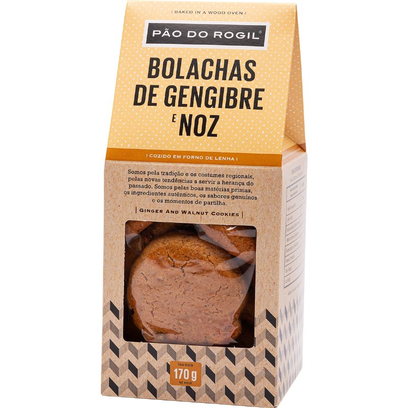 Bolachas De Gengibre E Noz 170 g