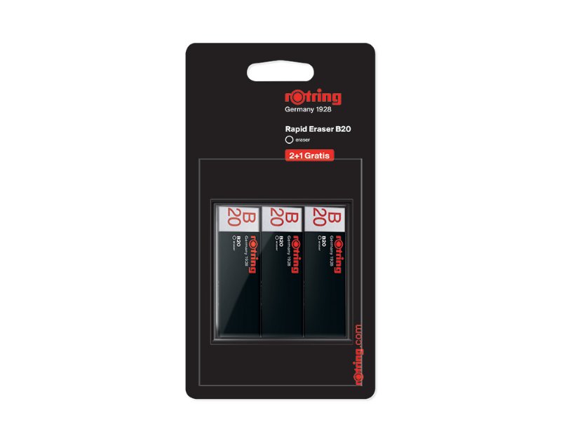 Borracha B20 Rotring Branco 2+1 Unidades