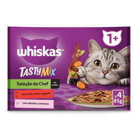 Comida Húmida Para Gato Adulto Tasty Chef Whiskas 4 X 85 g