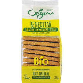 Bolachas Beneditas Com Amêndoa E Limão Origens Bio 200 gr