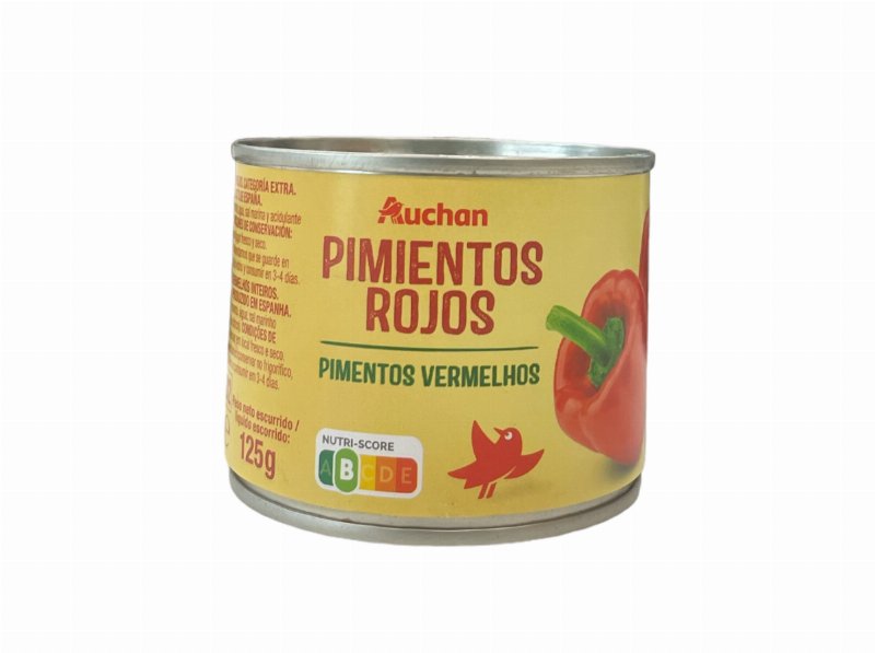 Pimentos Vermelhos Auchan Inteiros 185(125)G