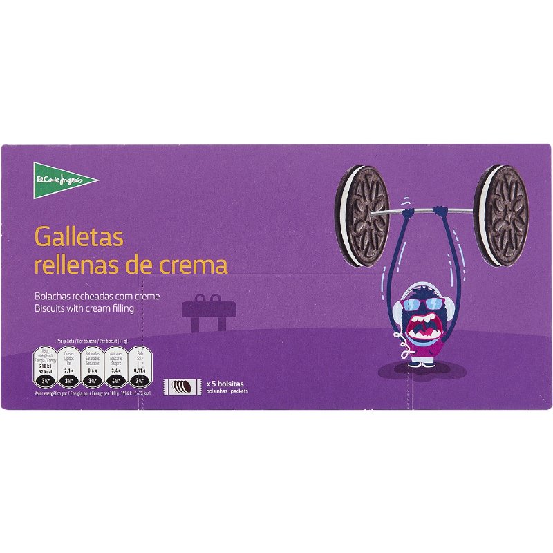Bolachas Recheadas Com Creme 220 g