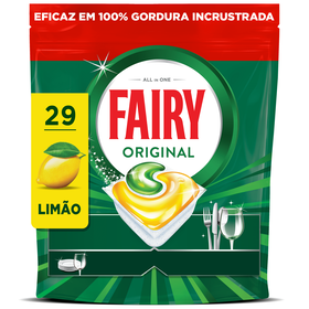 Detergente Máquina Loiça Pastilhas Tudo Em 1 Limão Fairy