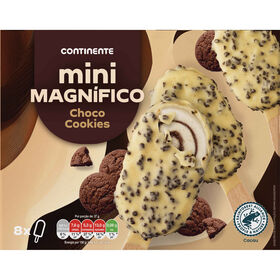 Gelado Mini Magníficos Choco Cookies Continente 400 ml (8 Un)
