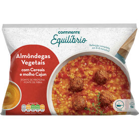 Almôndegas Vegetais Com Cereais E Molho Cajun Continente Equilíbrio 350 gr