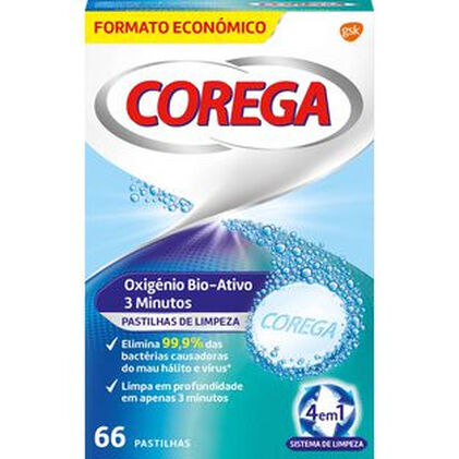 Limpeza De Próteses Oxigénio Bio Ativo Corega 66Un