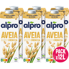 Bebida Vegetal De Aveia Alpro 12 X 1 Lt
