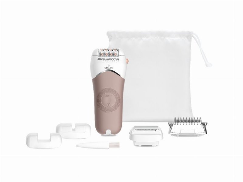Depiladora Rowenta Ep4930F0 Aquasoft Wet & Dry Com Cabeça De Corte E Pente Bikini