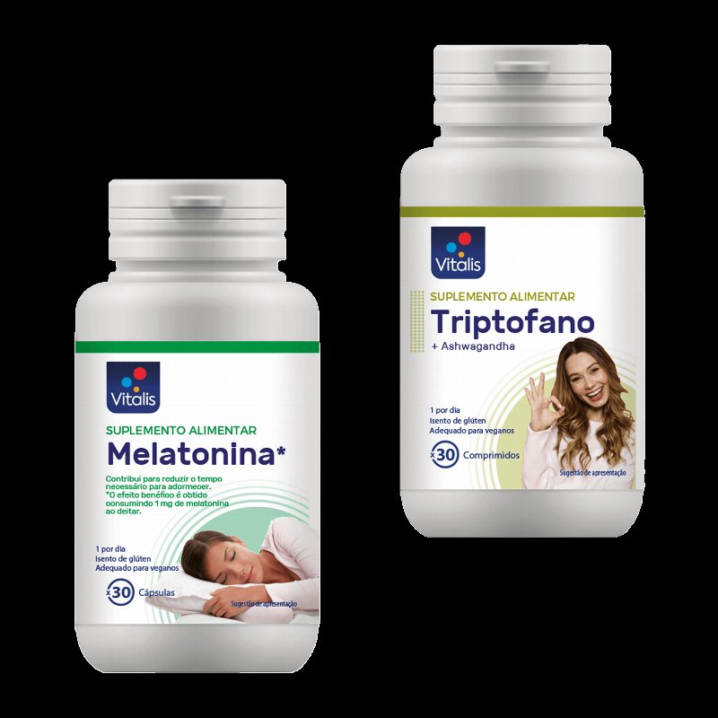 Melatonina/ Triptofano Suplemento Alimentar; 30 Unidades