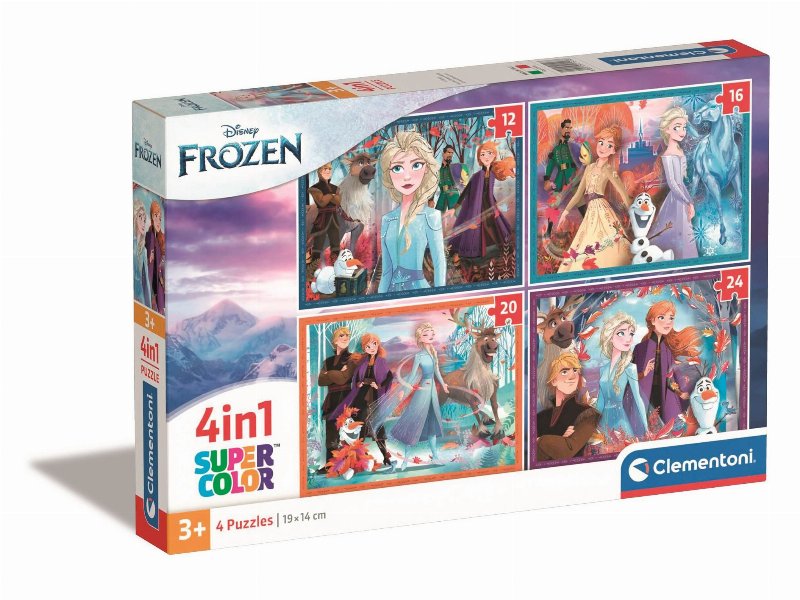 Puzzle Frozen Clementoni 4 Em 1